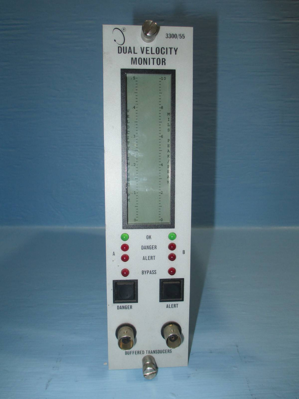 Bently Nevada 3300/55 Dual Velocity Monitor 3300/55-06-01-01-05-00-00-00-00 PLC (NP0014-1)
