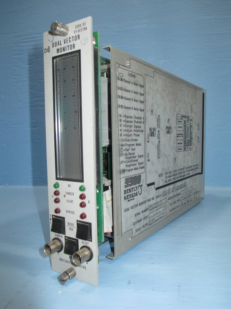 Bently Nevada 3300/61 Dual Vector Monitor 3300/61-02-01-01-00-00-00 PLC 5 mils (NP0019-1)