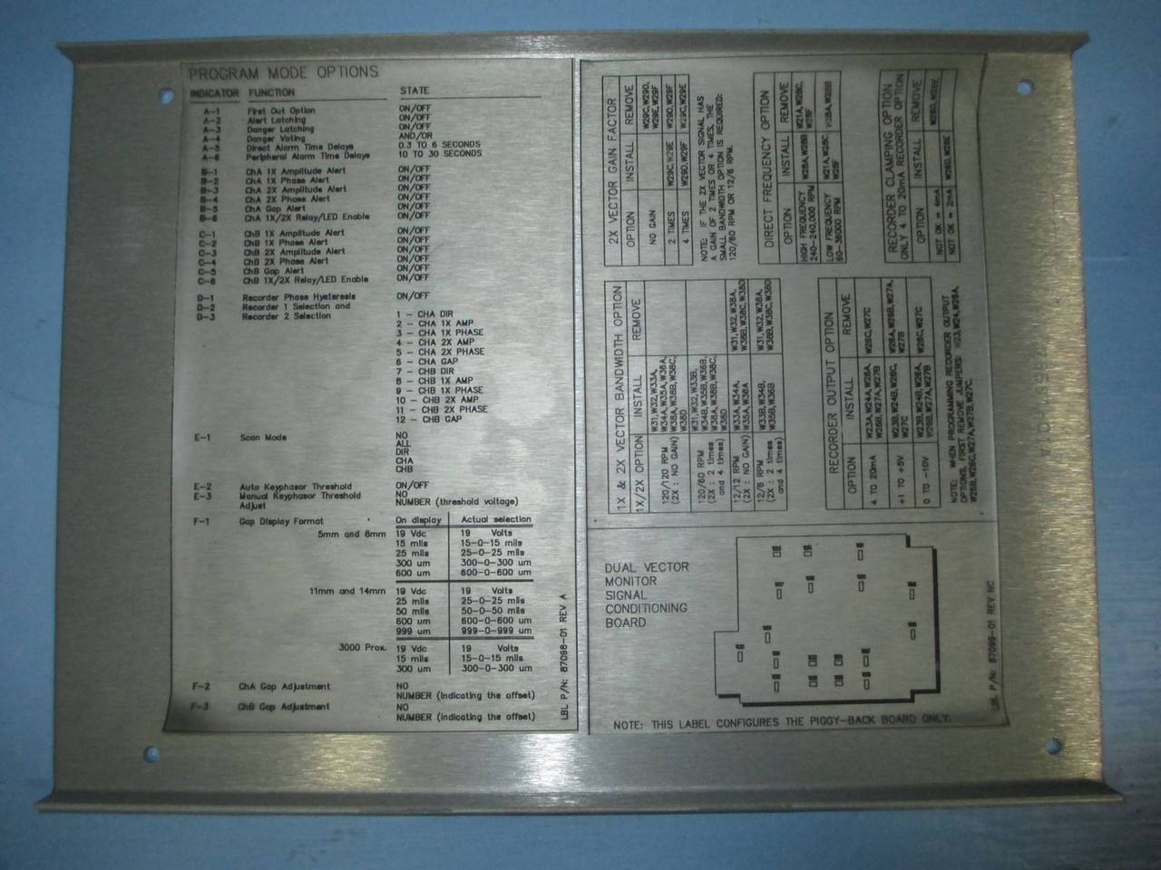 Bently Nevada 3300/61 Dual Vector Monitor 3300/61-02-01-01-00-00-00 PLC 5 mils (NP0019-1)