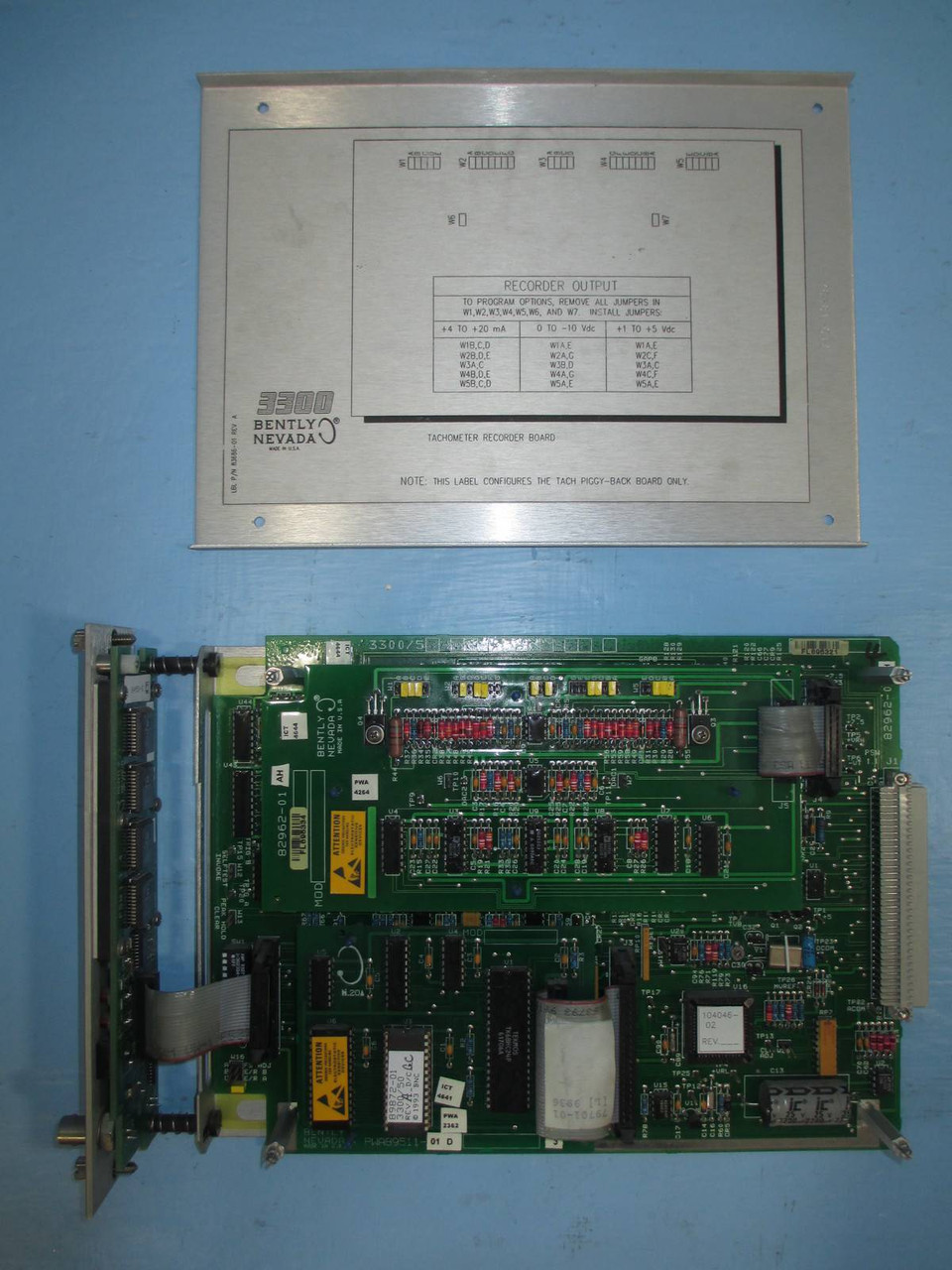 Bently Nevada 3300/50 Tachometer Monitor 3300/50-02-01-00-00 PLC 5000 RPM 200 mV (NP0026-5)