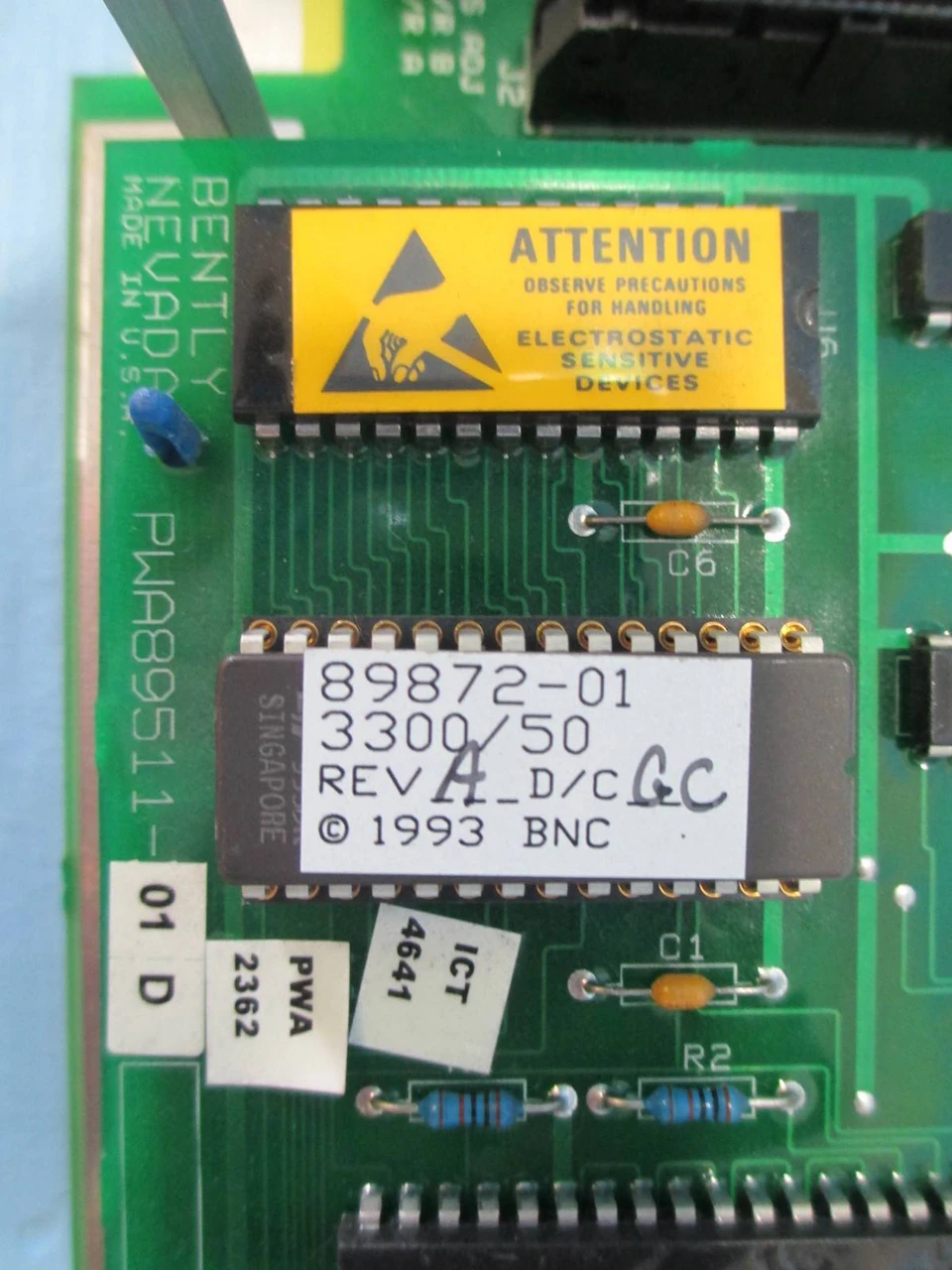 Bently Nevada 3300/50 Tachometer Monitor 3300/50-02-01-00-00 PLC 5000 RPM 200 mV (NP0026-5)