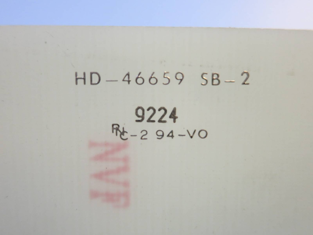 RFL Industries AR Relay 67AR 125 2200V HD-46659 SB-2 9224 PLC Board Card 2200 (PM0087-1)