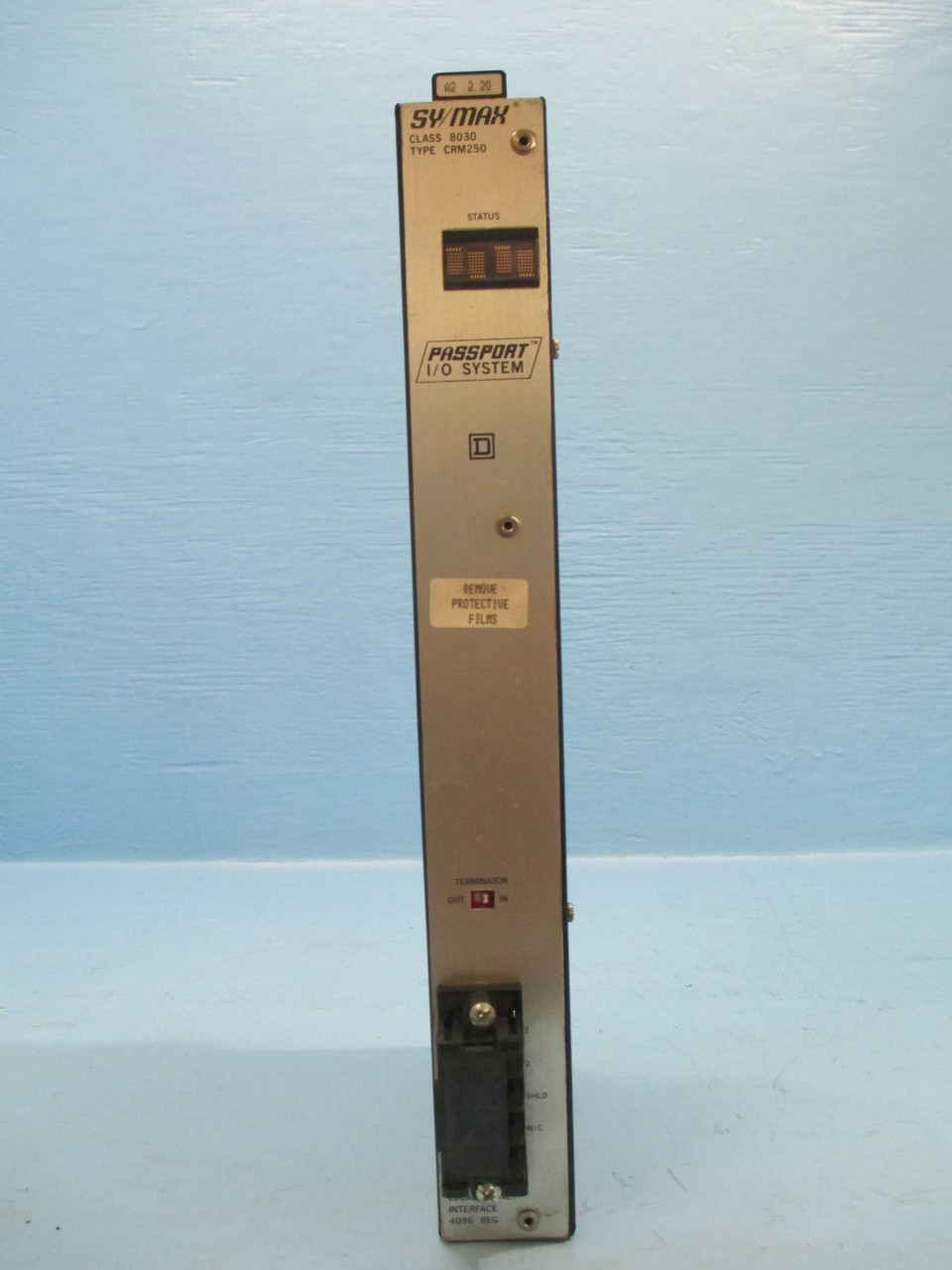 Square D Sy/Max 8030 CRM250 Passport I/O System Network Interface PLC 8030CRM250 (NP0059-1)