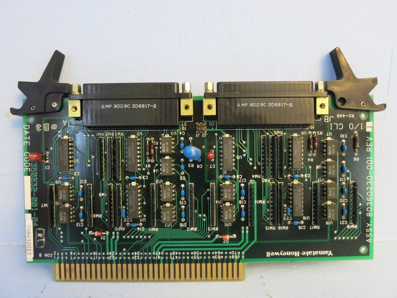 Honeywell I/O CLI 80360230-001 Rev J PLC 80360232-001-04 JB/JA Yamatake Measurex (PM0214-1)