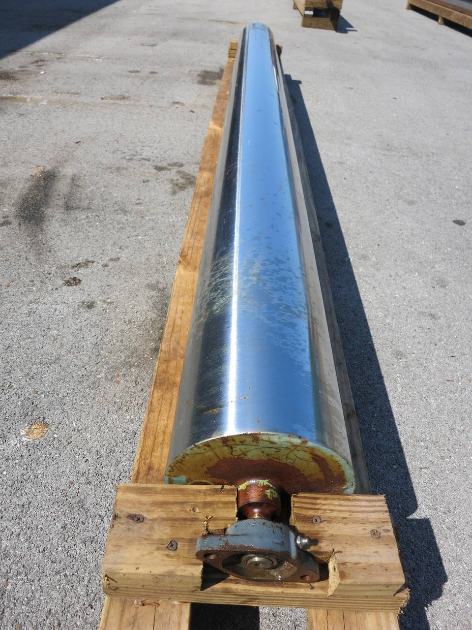 Chill Roll, Chrome Plated - Diameter:8", Roll Length:100", Shaft:106", Chromium (PM0223-1)