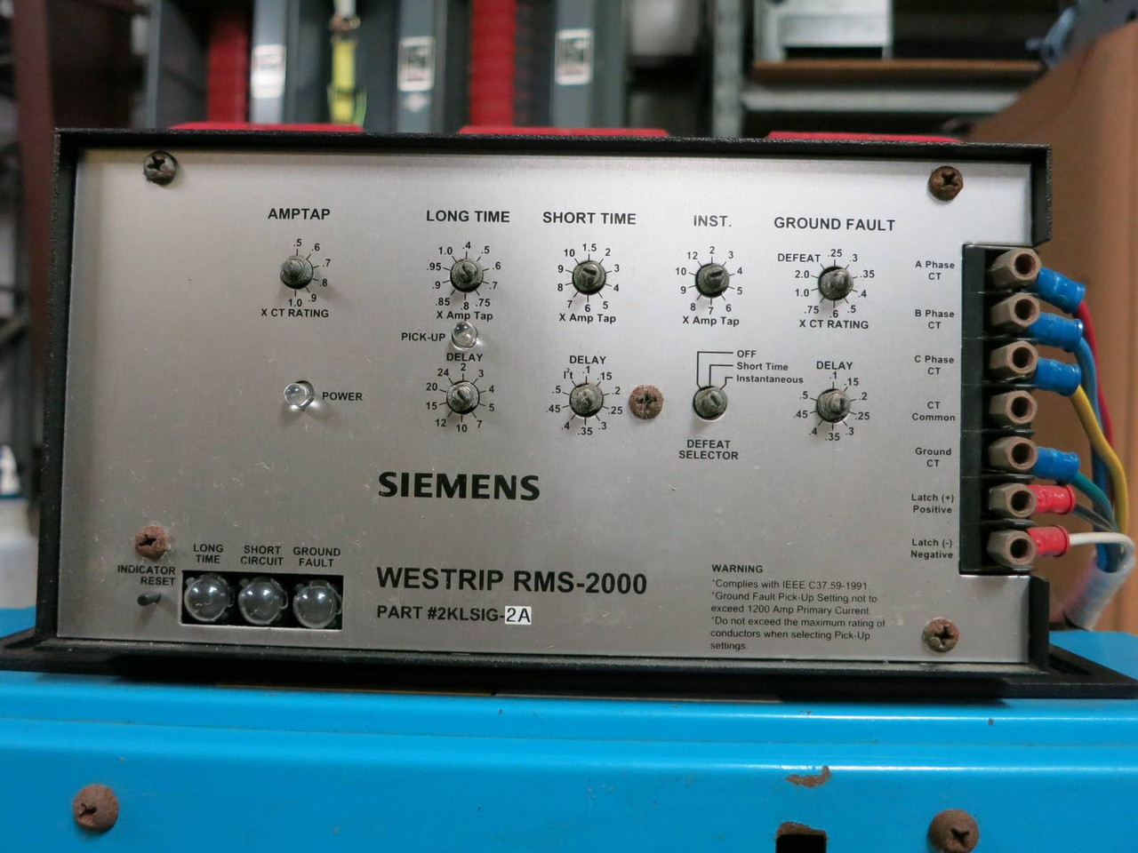 BBC LKE-8 800A Breaker /w LSIG Siemens Westrip RMS-2000 2KLSIG-2A Gould ABB LKE8 (PM0261-2)