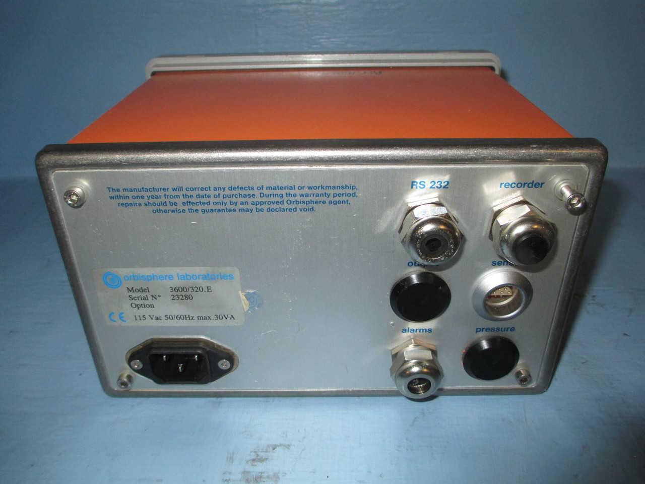 Orbisphere Laboratories Analyzer 3600/320.E Oxygen Controller Ozone Analyser (NP0116-3)