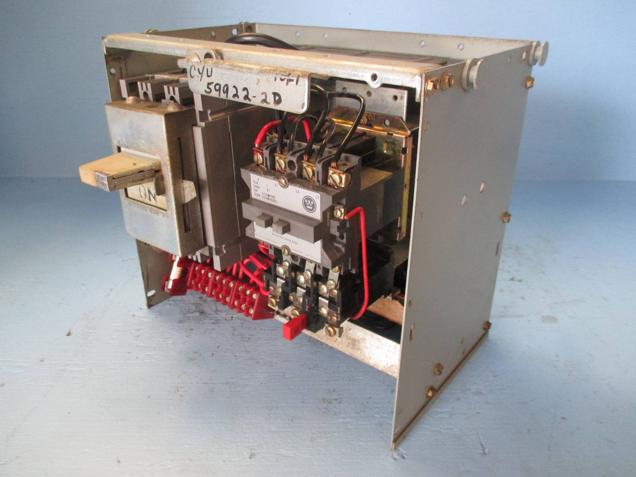 Image of Westinghouse Type W Size 1 Starter 15A Breaker 12" Motor Control Center Bucket