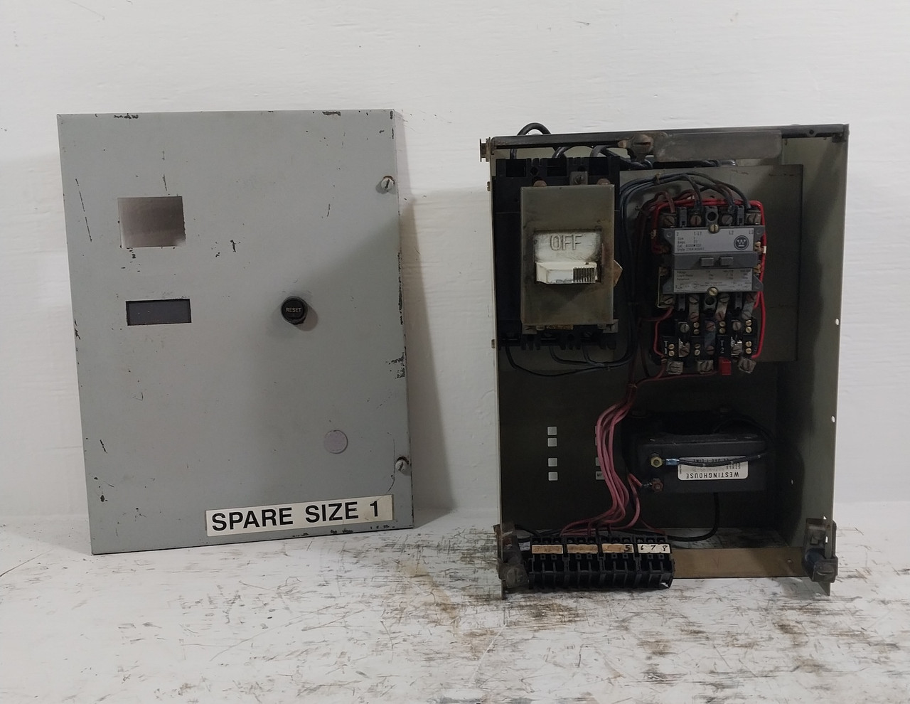 Westinghouse Type W Size 1 Starter 15A 18" Breaker Motor Control Center Bucket (TK0164-1)