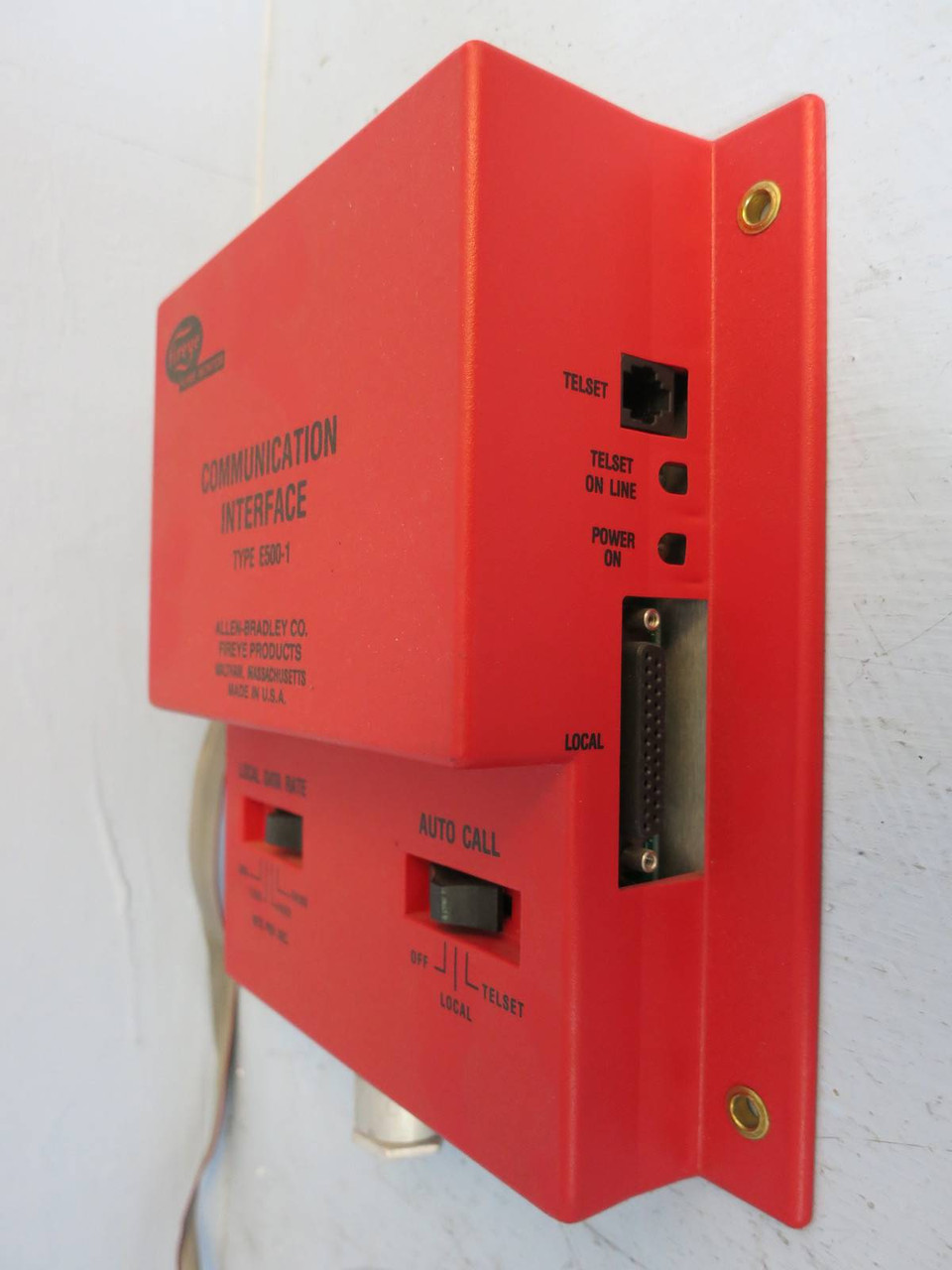 fireye Type E500-1 Communication Interface /w Cord PLC fireeye Allen Bradley AB (PM0305-1)