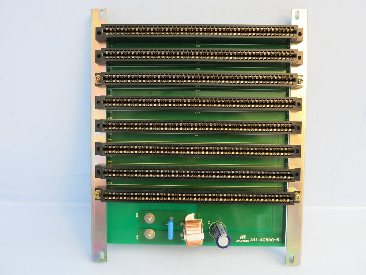 Murata A41-40800-61 8-Slot Backplane Card PLC Circuit Board A4140800 Toyo Denki (PM0351-1)