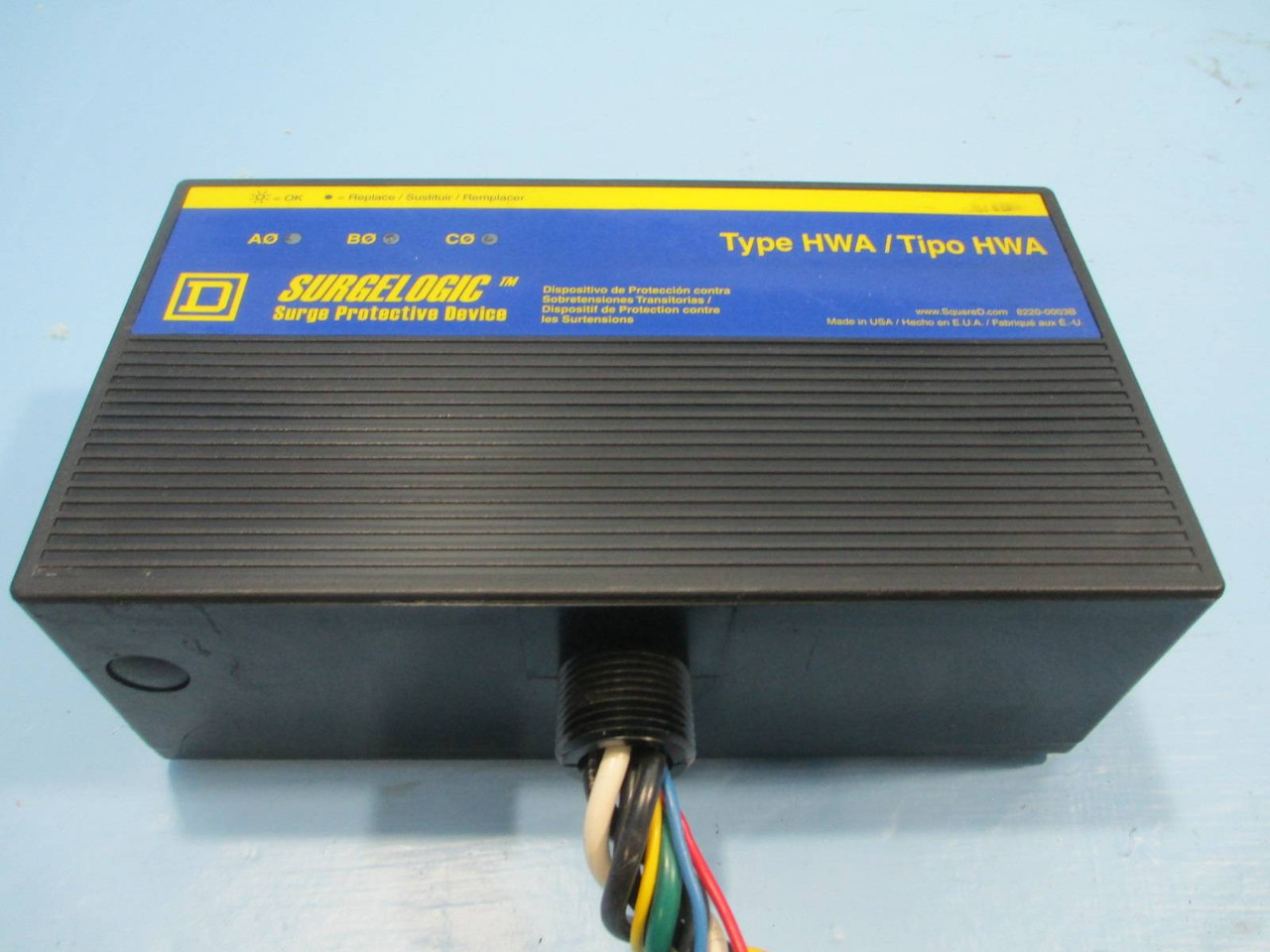 Square D SurgeLogic TVS2WA12X Transient Voltage Surge Suppressor 120 kA 208Y/120 (NP0171-1)