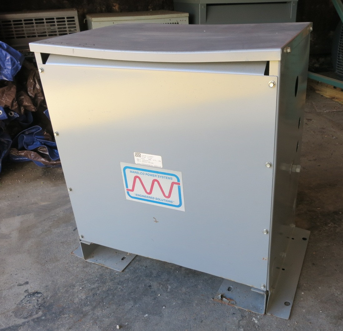 Marelco 23 kVA 230/460 Delta - 230Y V 3PH Transformer TE-300/58-3 M-5739E 460V (PM0490-2)