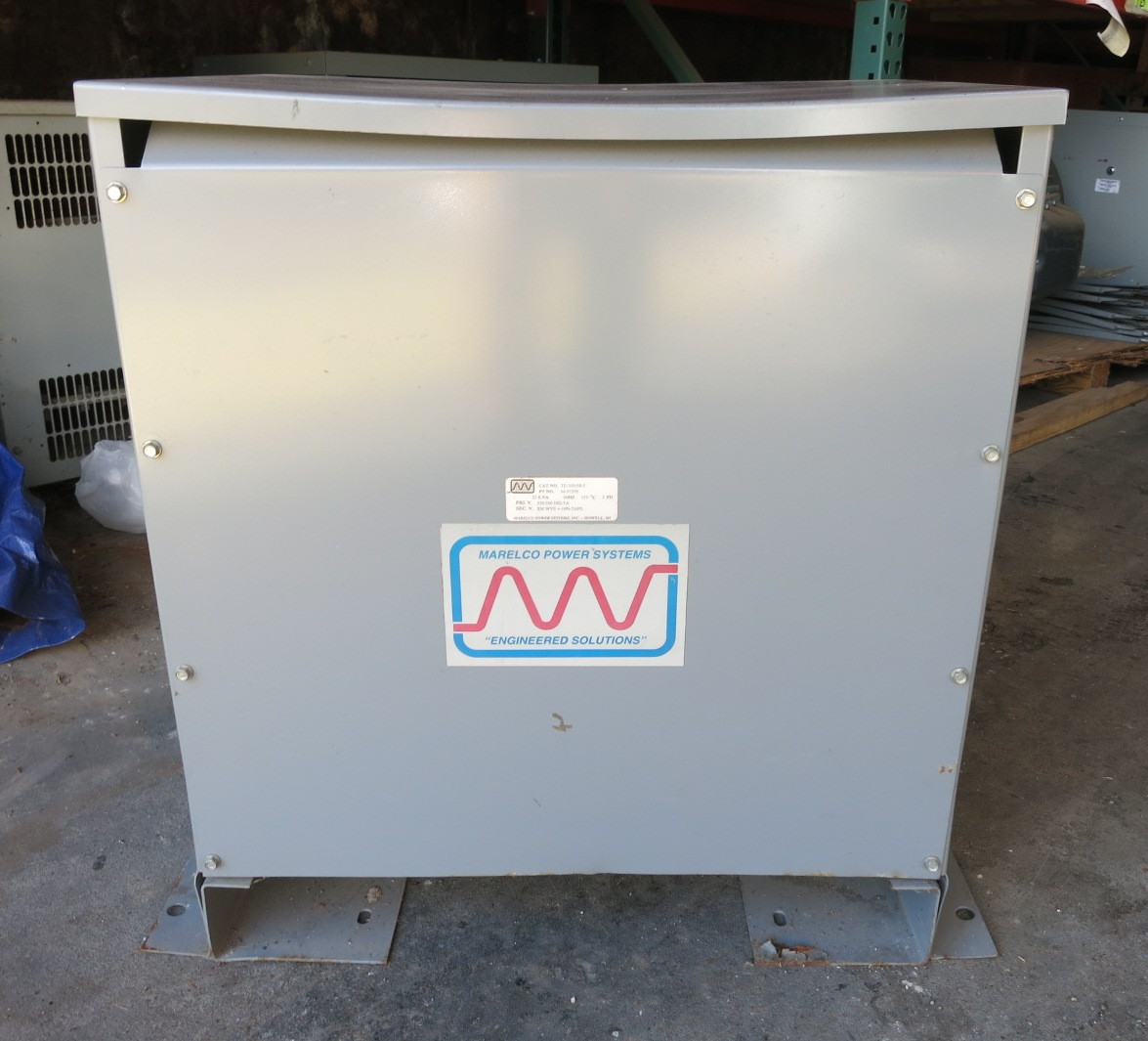 Marelco 23 kVA 230/460 Delta - 230Y V 3PH Transformer TE-300/58-3 M-5739E 460V (PM0490-2)