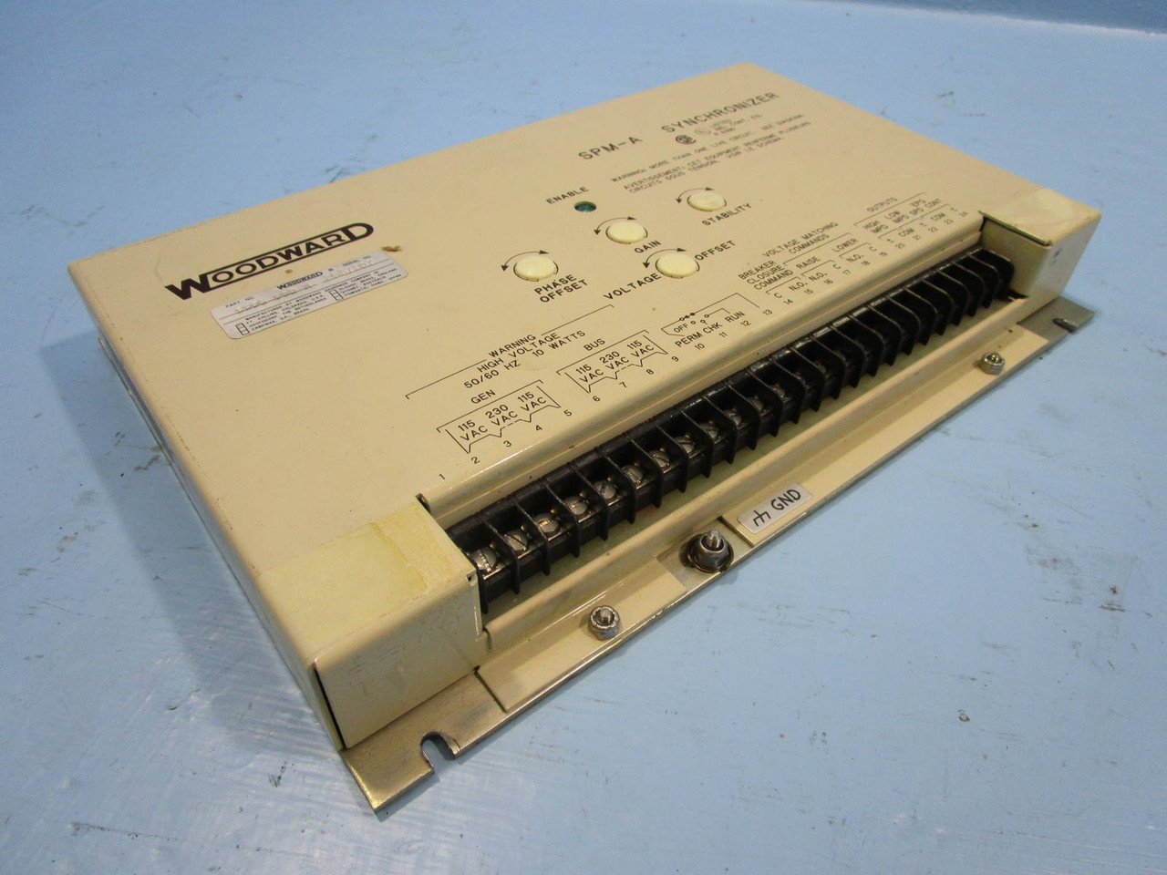 Woodward 9905-002 SPM-A Synchronizer 9905002 Rev. N 115 230 V 10 Watts SPMA 60Hz (NP0304-4)
