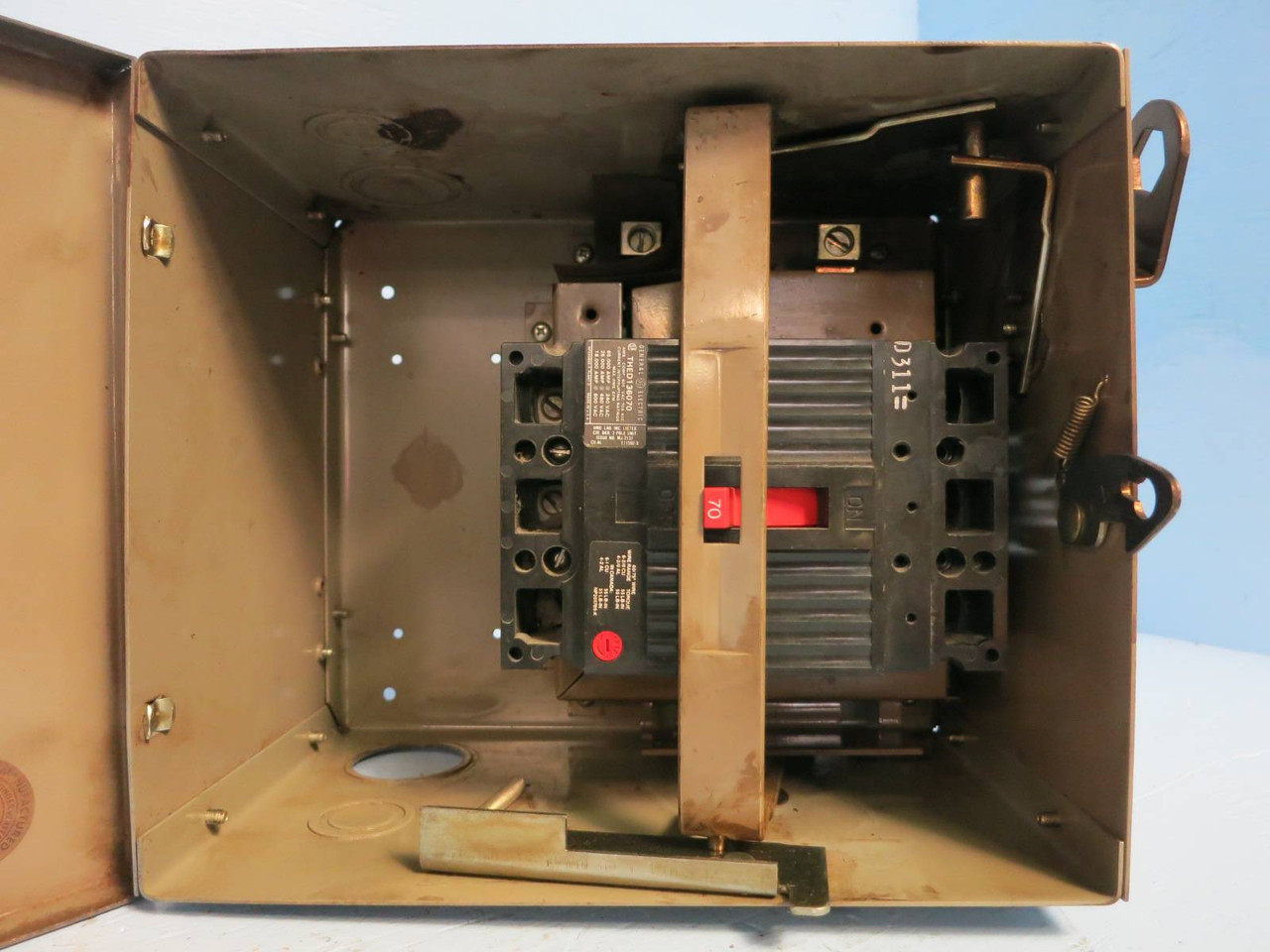 GE AC47ED4 70A 480V 3PH 4W w Ground Armor-Clad Flex-A-Plug Breaker Plug Busplug (PM0595-1)