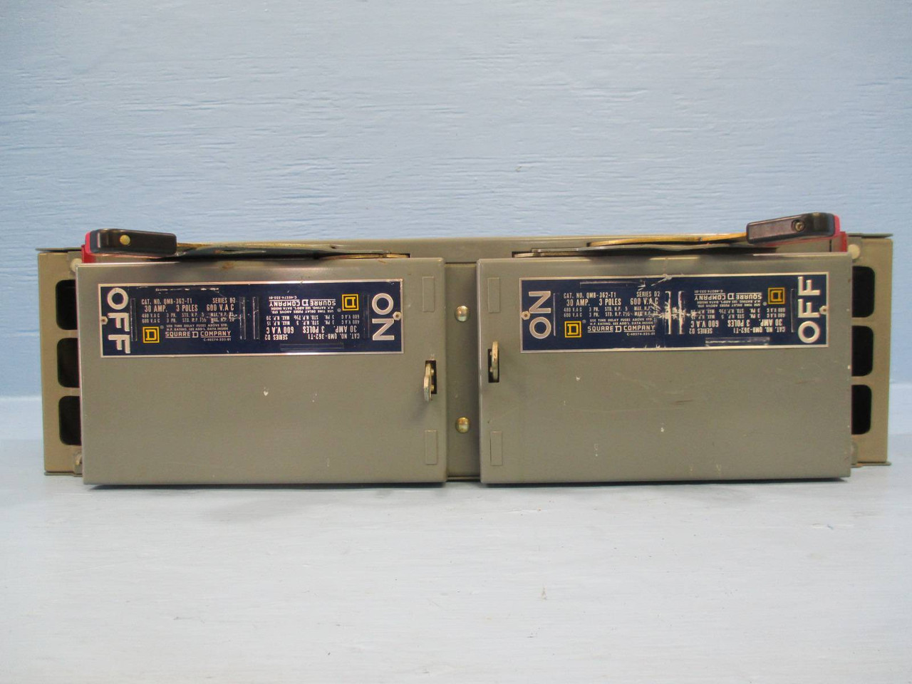 Image of Square D QMB-362-T1 QMB 30 Amp 600 VAC Fusible Branch Switch D2 Series QMB362T1