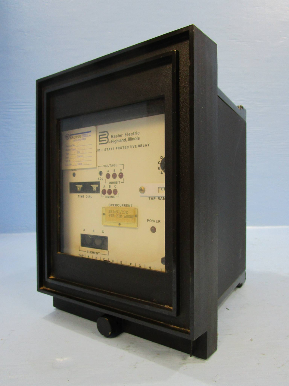Basler Electric BE1-51/27C Overcurrent Relay P1E Z1R A0N0F BE151/27C BEI-51 3 PH (NP0324-1)