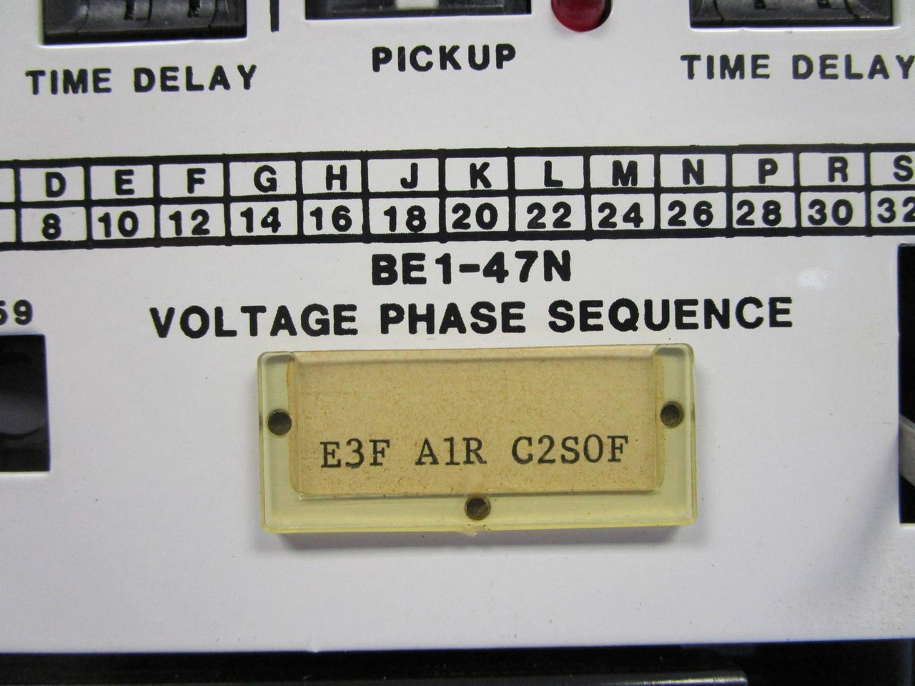 Basler Electric BE1-47N Negative Sequence Relay E3F A1R C2S0F BE147N BEI-47 (NP0326-2)