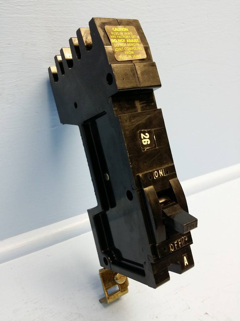 Image of Square D I-Line FY14020A 20A 1P Circuit Breaker Black 277V 1 Pole FY1402020 Amp