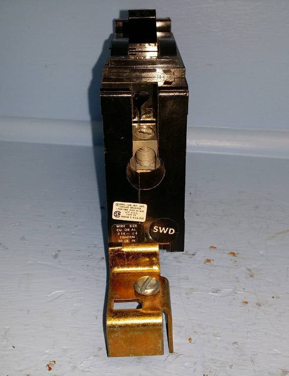 Square D I-Line FY14020B 20A 1P Circuit Breaker Black 277V 1 Pole FY1402020 Amp (EM0436-174)