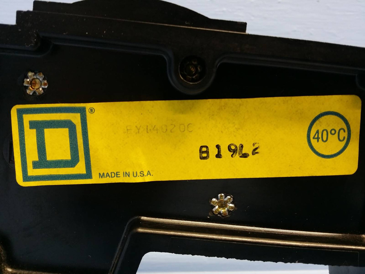 Square D I-Line FY14020C 20A 1P Circuit Breaker Black 277V 1 Pole FY1402020 Amp (EM0437-188)