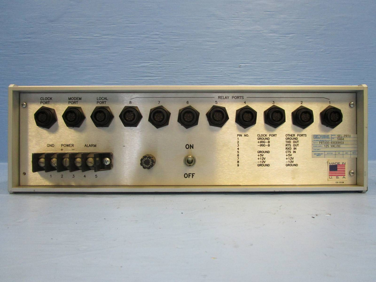 Schweitzer SEL-PRTU Protective Relay Terminal Input SELPRTU PRTU00-4XXXXHSX (NP0333-12)