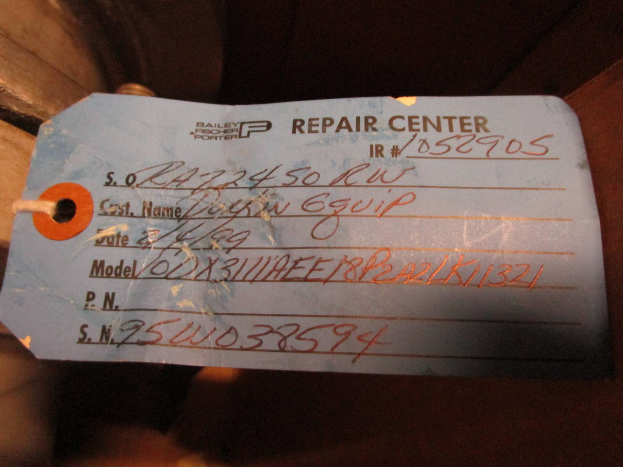 Fischer Porter 8" Flow Tube 4755 GPM 200 mm Teflon 10DX3111AEE18P2A2LK11321 10DX (NP0358-1)