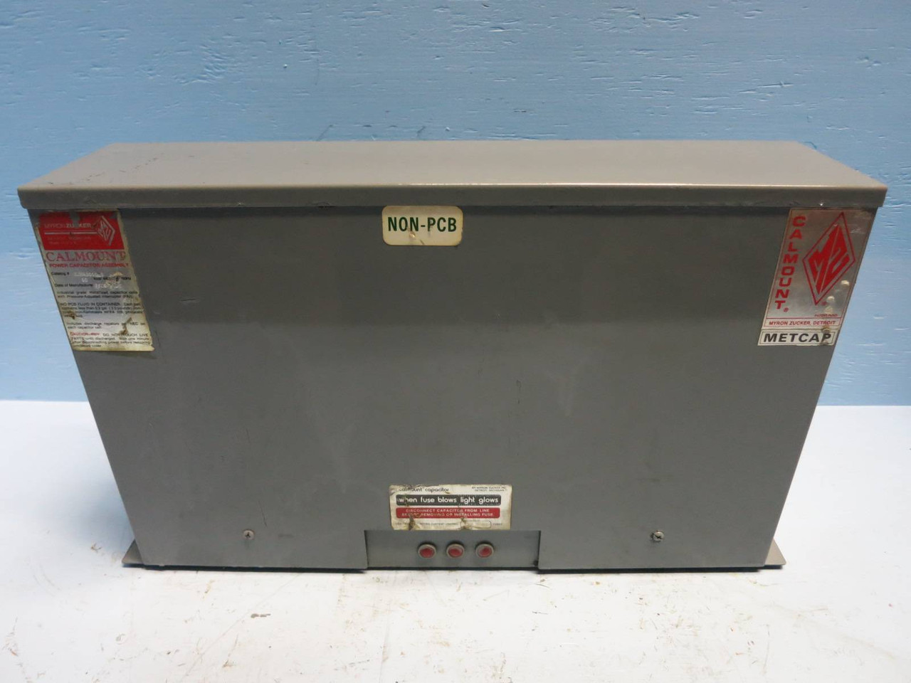 Myron Zucker KNM43060-3 60 kVAR 480V 60Hz 3PH Calmount Power Capacitor Assembly (PM0668-1)