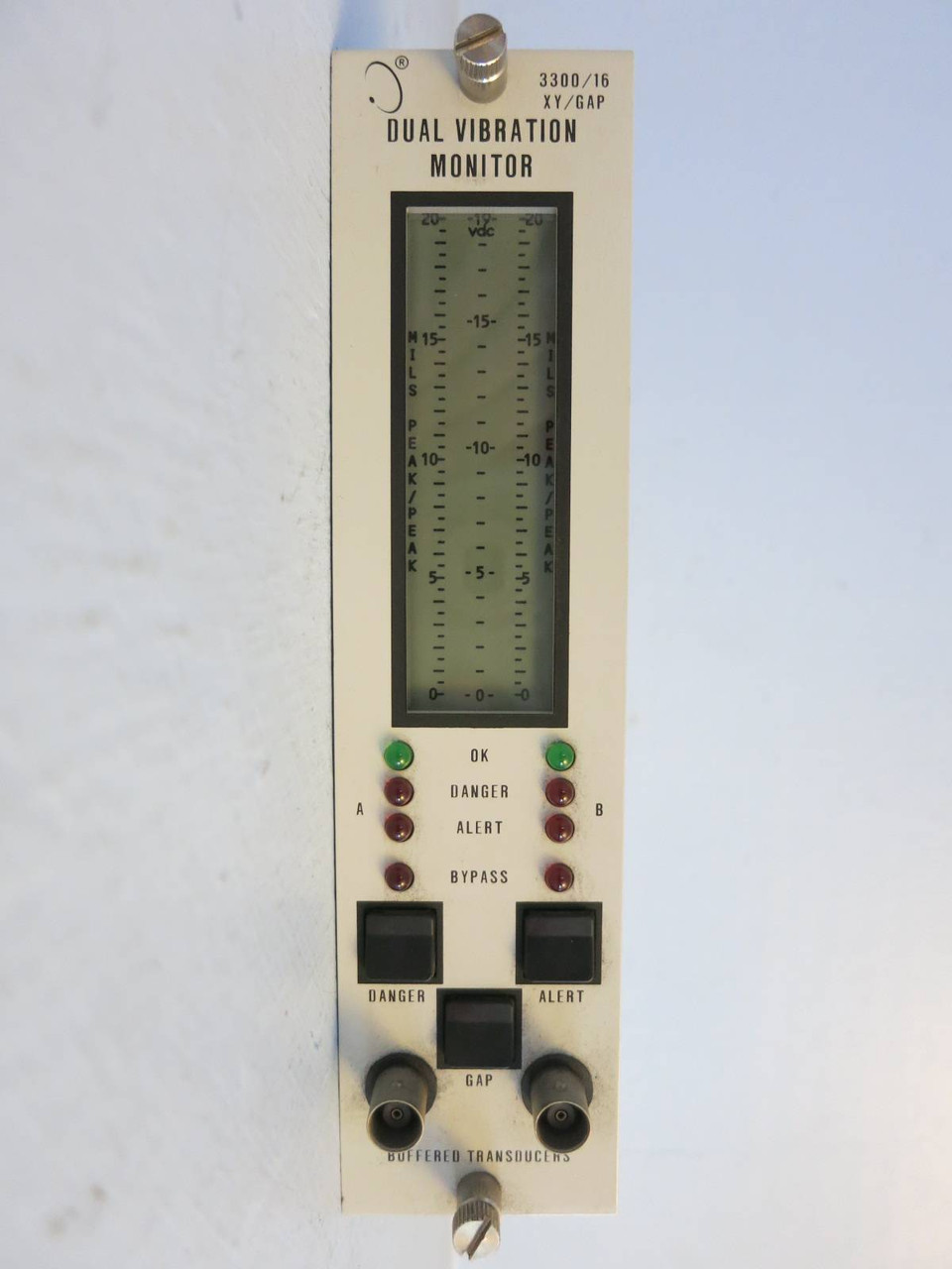 Bently Nevada Dual Vibration XY/Gap Monitor 3300/16-05-01-01-00-00-00 PWA86739 (PM0740-13)