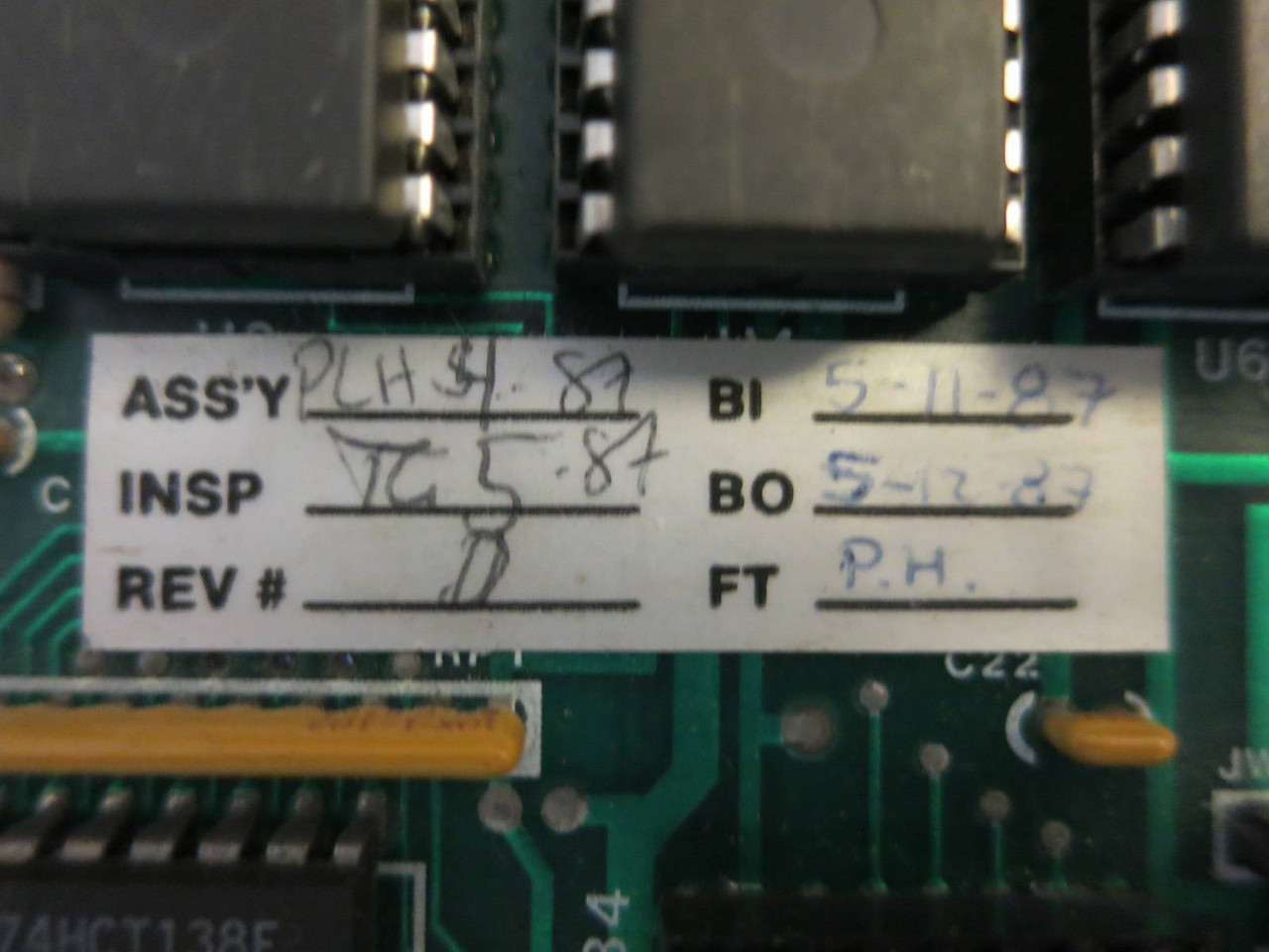 amtelco 210C031-E Circuit Board PLC Card 210C031E Control Module PLH-54-87 Rev D (PM0817-1)