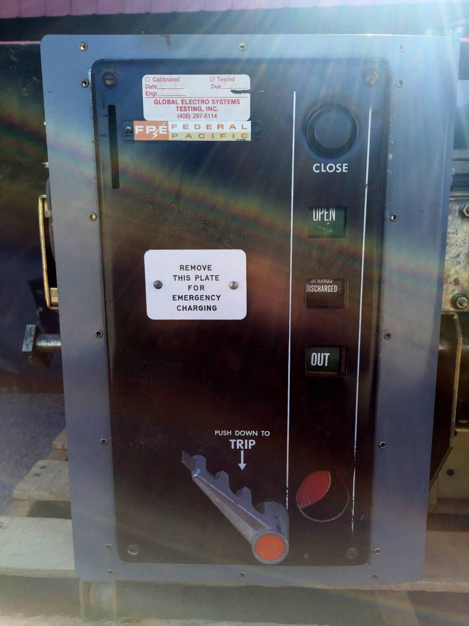 FPE Federal Pacific FP75-3000 3000 Amp Air Power Circuit Breaker FP-75 DO 3000A (EM0635-1)