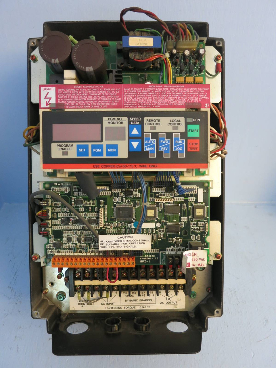 Reliance Electric 2GC41002 460V 2HP 3.5A 2.7kVA A-C V*S Drive GP-2000 VS AC (PM0836-3)
