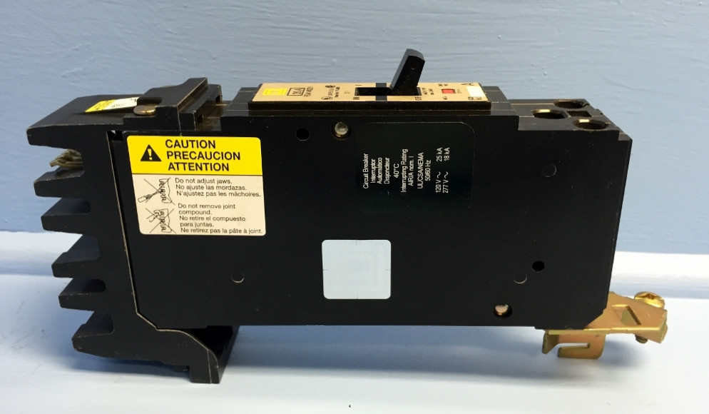Square D I-Line FDA140201 20A Circuit Breaker 1 Pole YF-6609 277V 20 Amp 1P HACR (EM0663-10)