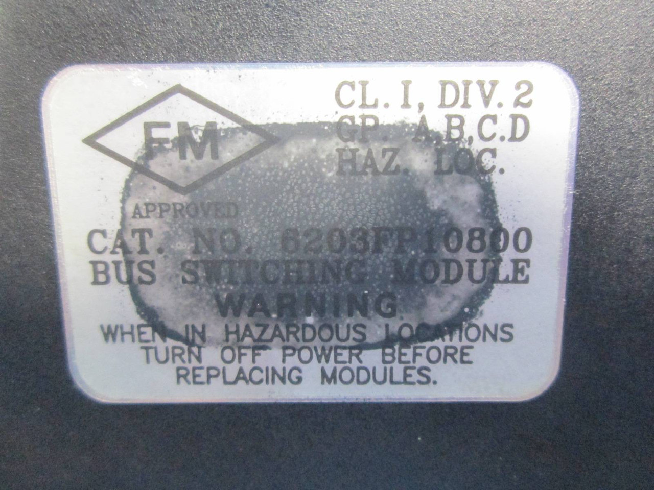 GE Fanuc ABB 6203FP10800A-C B Mod 300 Switching Module 6203FP10800A  24/48 VDC (NM0037-6)
