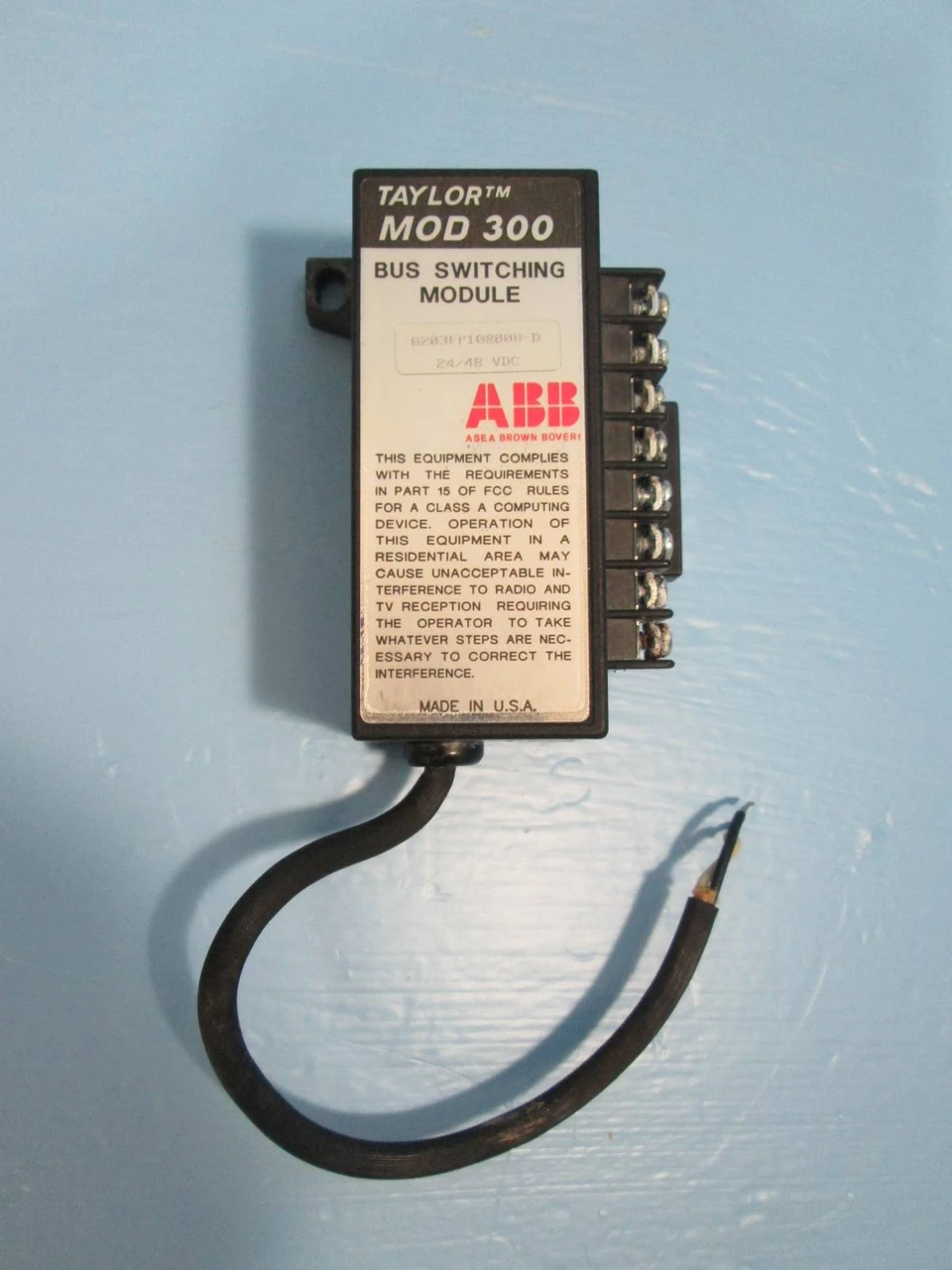 Image of GE Fanuc ABB 6203FP10800B-D Mod 300 Switching Module 6203FP10800BD  24/48 VDC