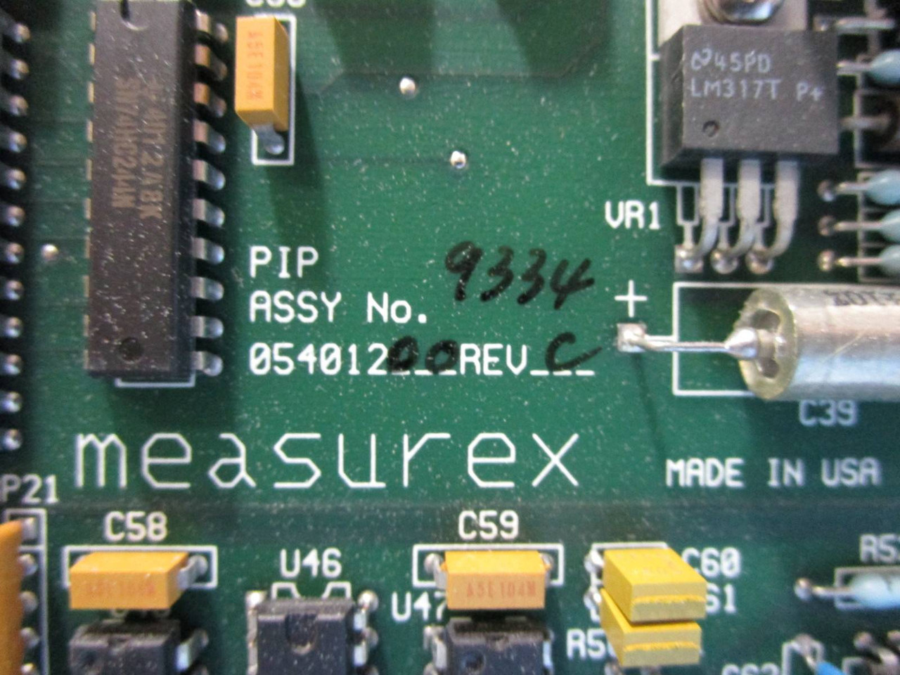 Measurex PIP 09439300 Module PLC Pulse Input Processor 05401200 9334 Honeywell (NP0524-2)