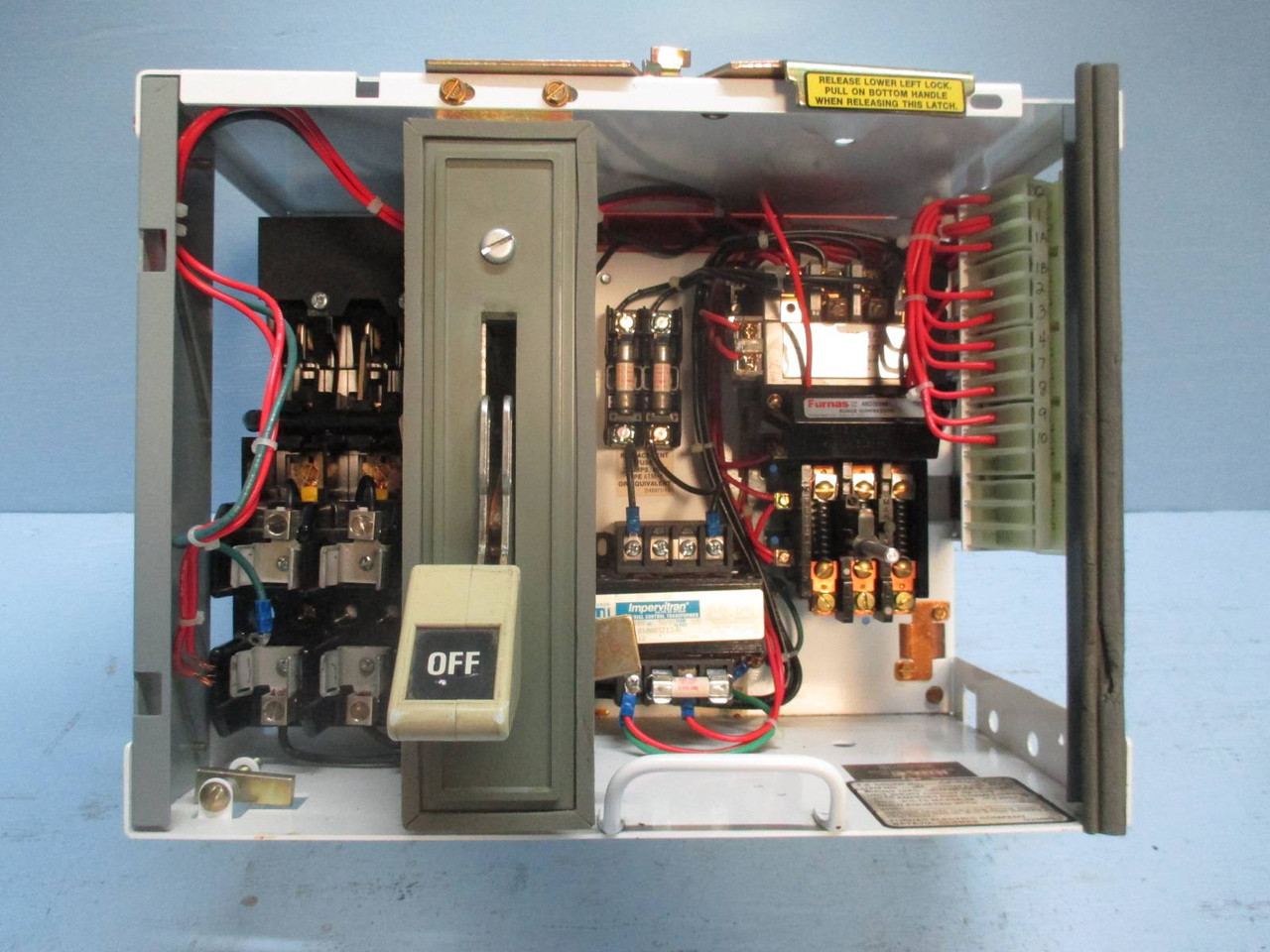 Siemens Tiastar Furnas System 89 Size 1 Starter 60A Fused 12" MCC MCCB Bucket (TK0495-22)
