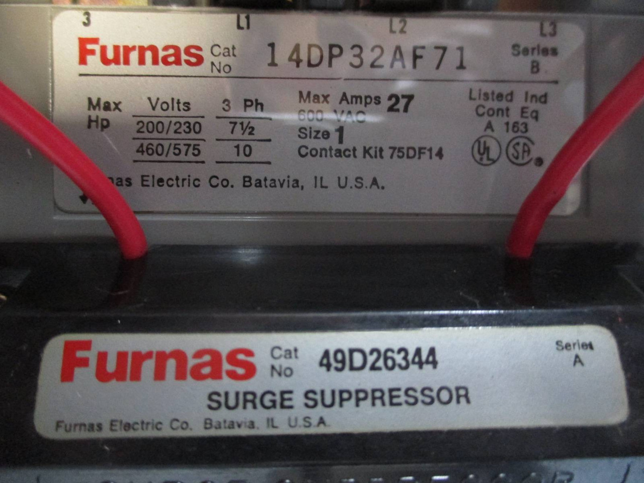 Siemens Tiastar Furnas System 89 Size 1 Starter 60A Fused 12" MCC MCCB Bucket (TK0495-22)