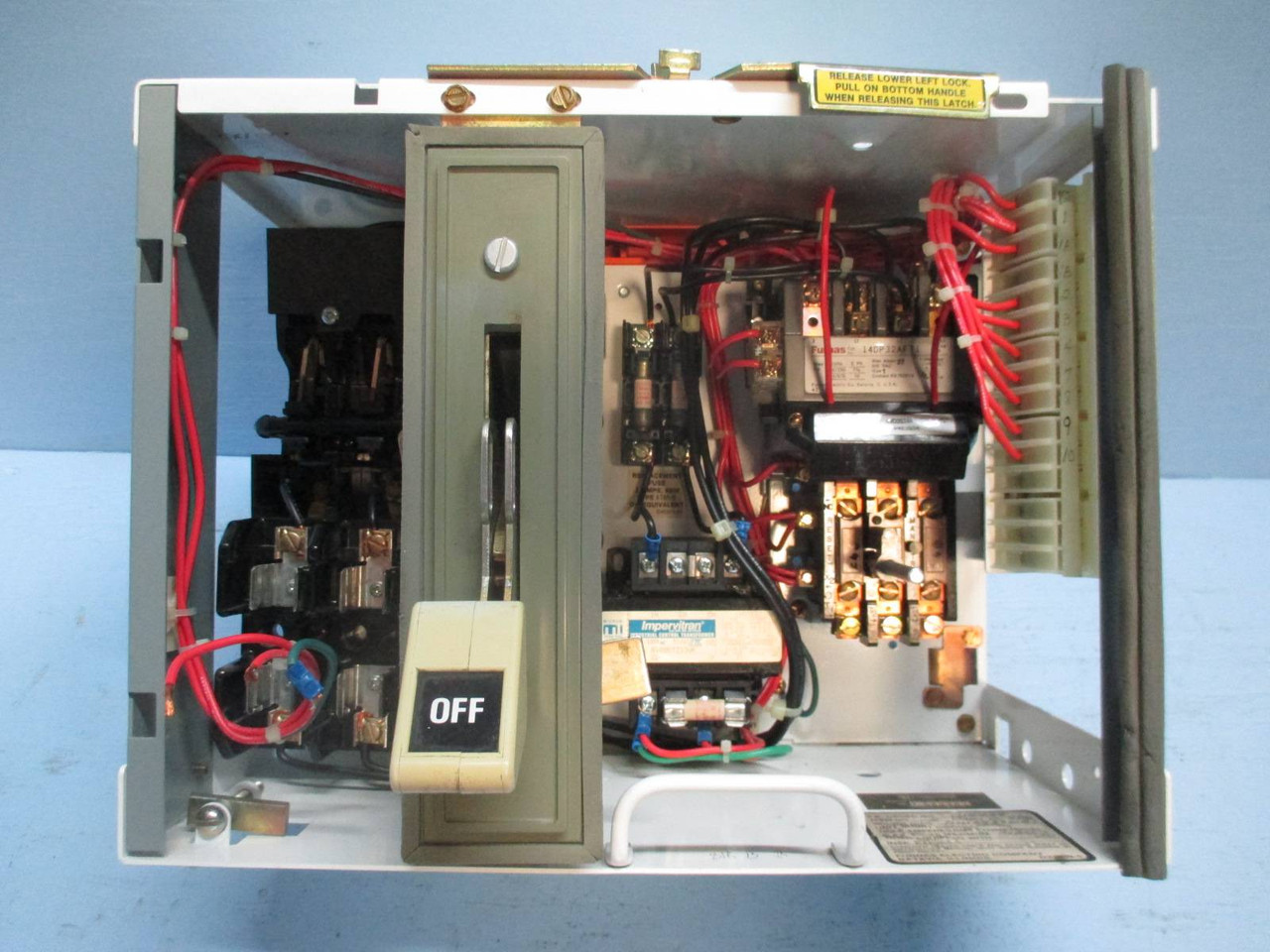 Siemens Tiastar Furnas System 89 Size 1 Starter 30A Fused 12" MCC MCCB Bucket (TK0494-21)