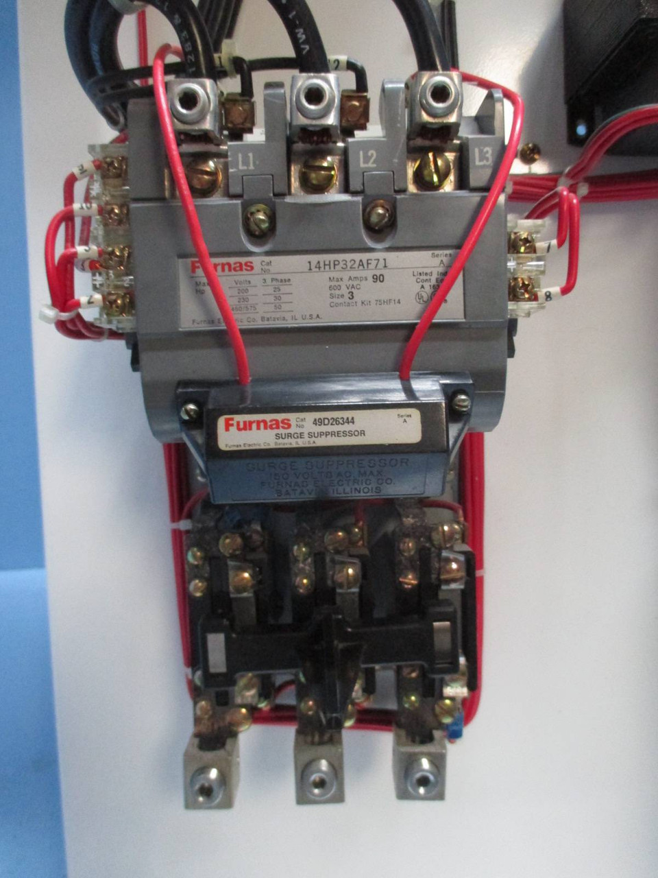 Siemens Tiastar Furnas 89 Size 3 Starter 200 Amp Fused 42" MCC MCCB Bucket Sz 3 (TK0499-14)