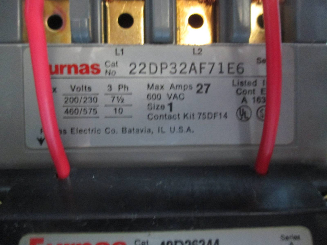 Siemens Tiastar Furnas 89 Size 1 Reversing Starter 30A Fused 18" MCC MCCB Bucket (TK0503-20)