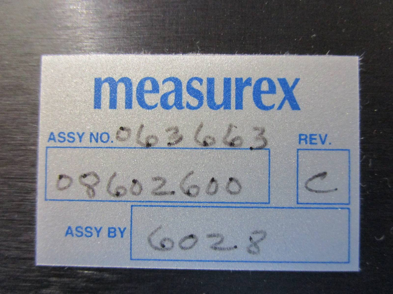 Measurex 05374701 08602600 Rack Backplane Comterm 8 Pos PLC Processor Honeywell (NP0553-2)