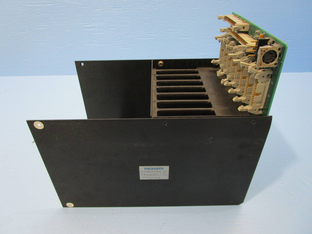 Measurex 05374701 08602600 Rack Backplane Comterm 8 Pos PLC Processor Honeywell (NP0553-2)