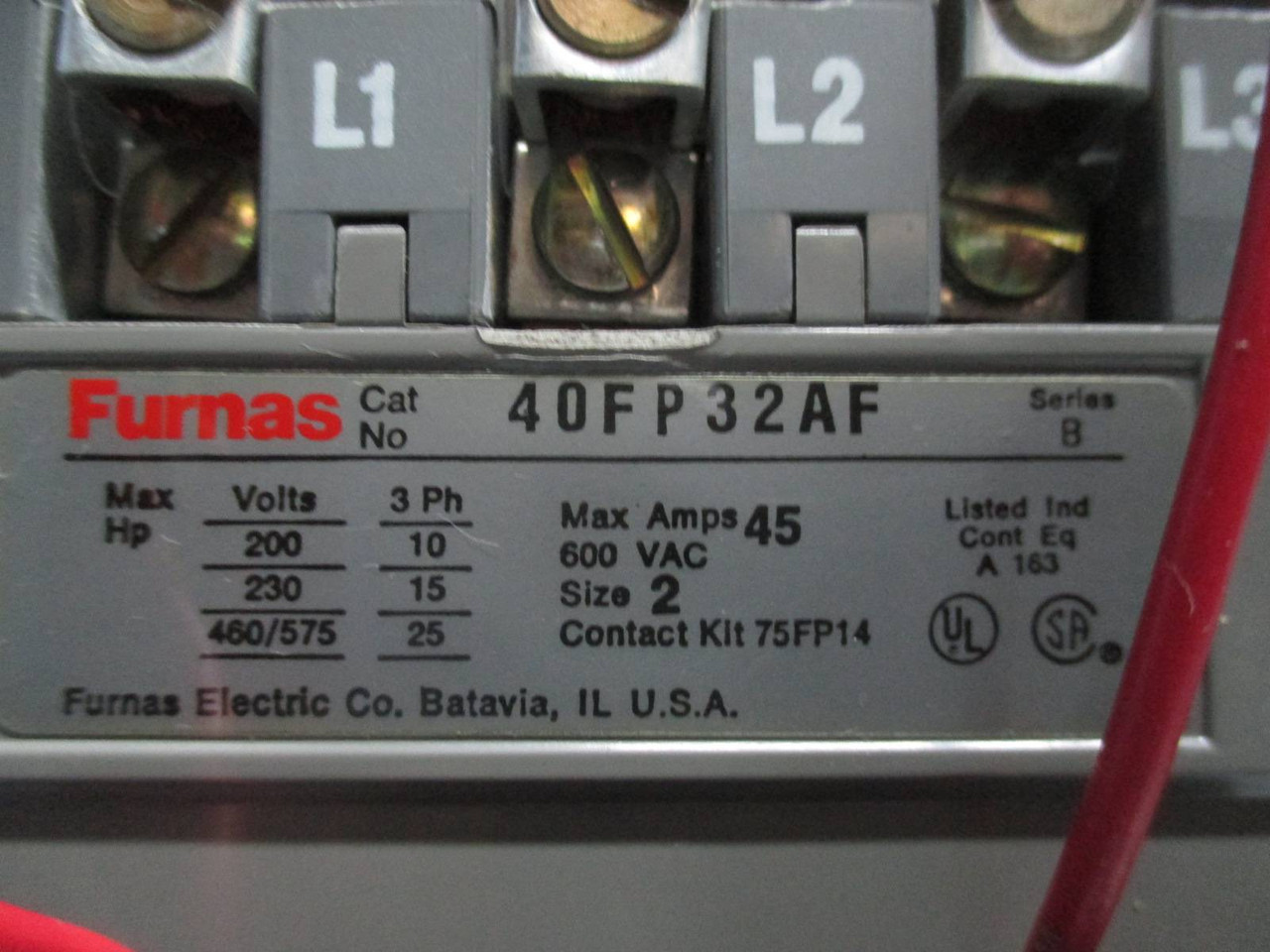 Siemens Tiastar Furnas 89 Size 2 Starter 100 Amp Fused 24" MCC Bucket Sz2 100A (TK0502-25)