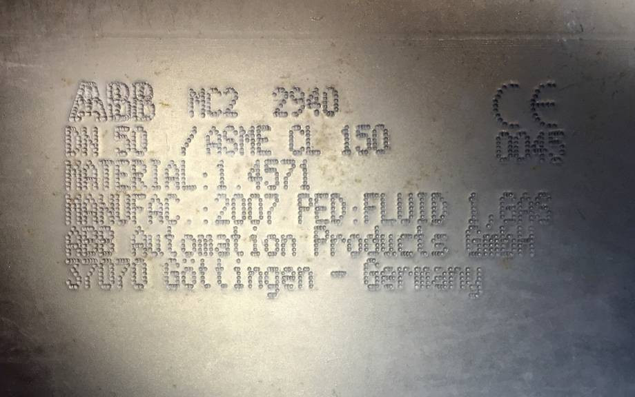 ABB 2" Mass Flowmeter FCM2000 MC230 MC2 2940 Sensor DN 50 Coriolis Pump (EM0691-1)