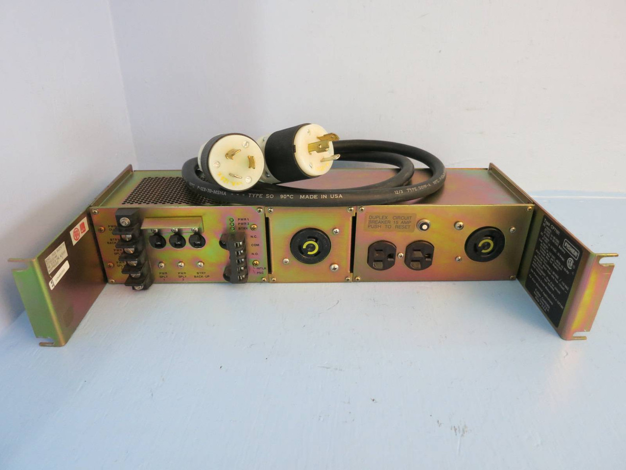 Fisher CP7101 Power Distribution Panel Provox Rosemount Systems CP7101X1-A4 Btry (PM0965-5)