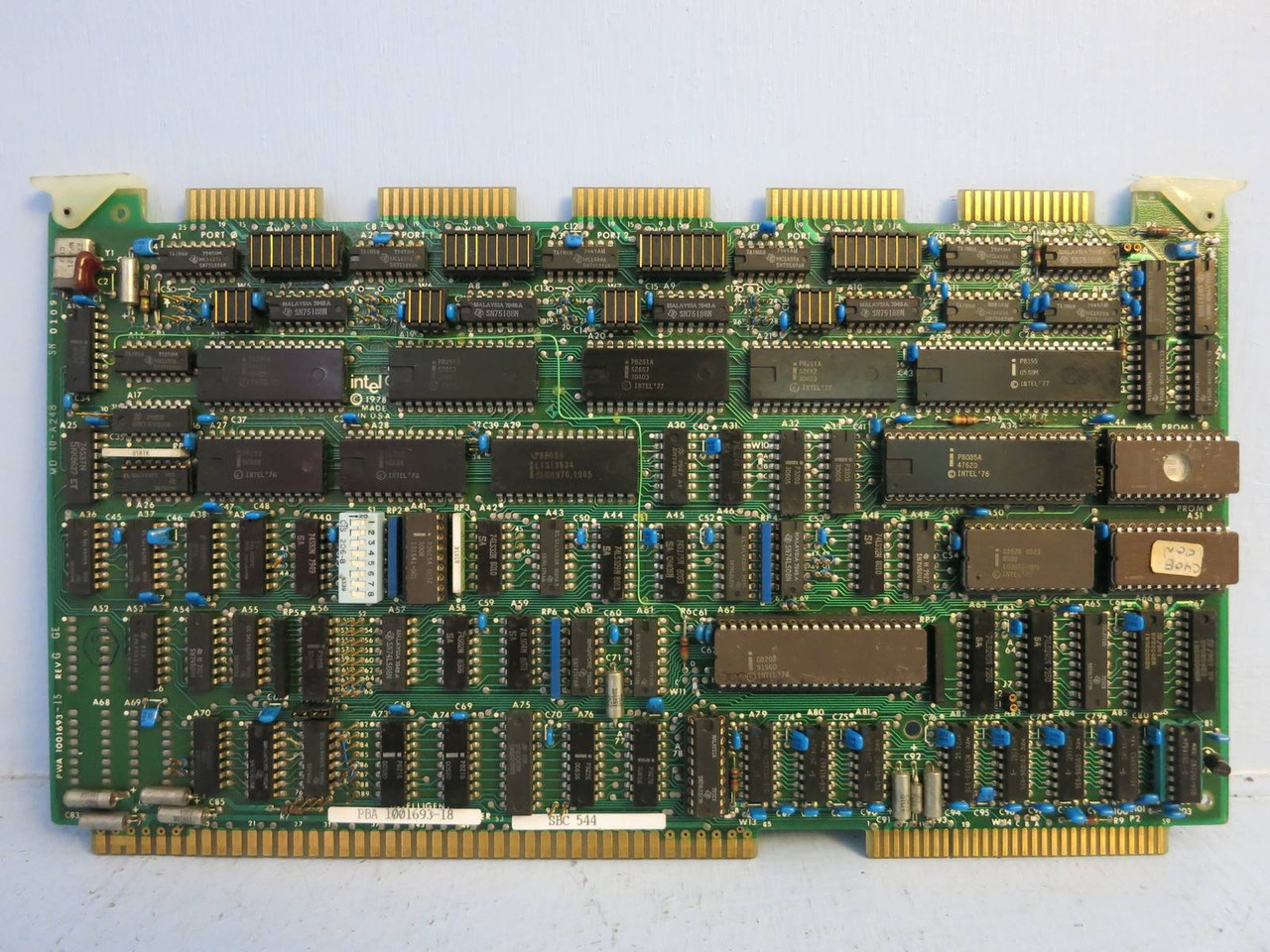 Intel PWA 1001693-15 Rev G / PBA 1001693-18 SBC 544 PLC PWB 1002055-01 Rev B (PM0185-1)
