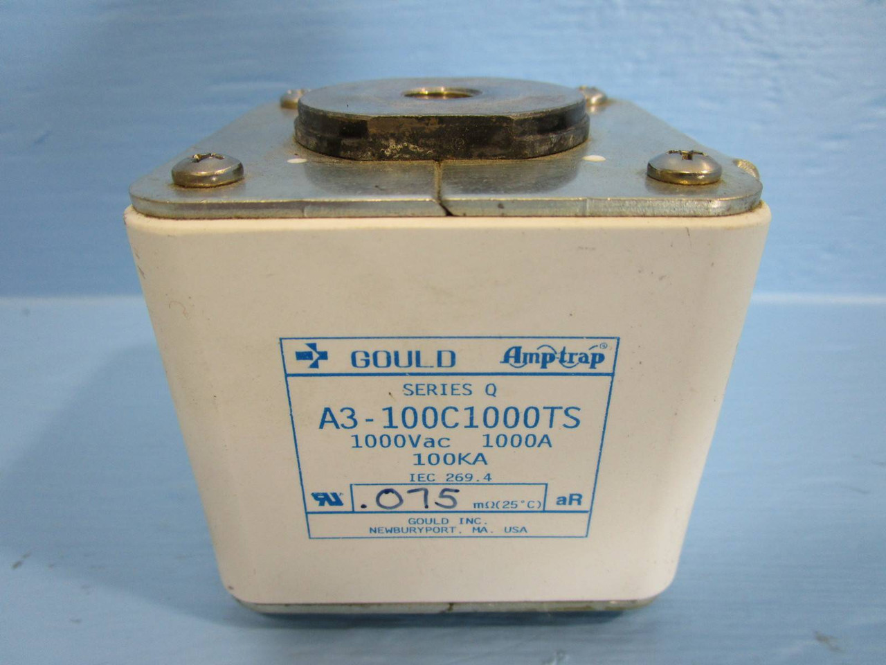 Gould Shawmut A3-100C1000TS 1000A/1000VAC Amp-trap Fuse Series Q 100kA A3100C (NP0580-52)