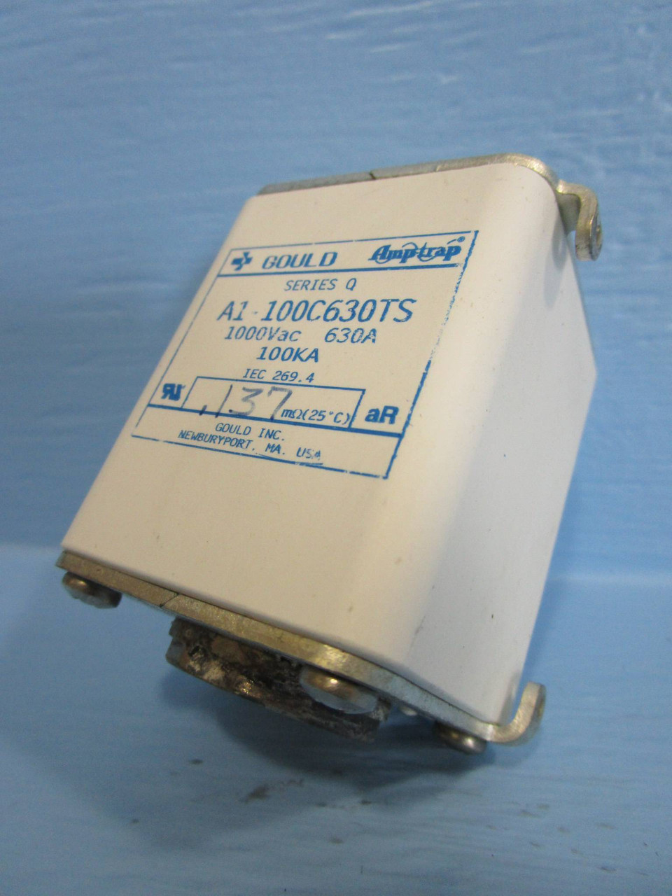 Gould Shawmut A1-100C630TS 630A/1000VAC Amp-trap Fuse Series Q 100kA A1-100C (NP0581-108)